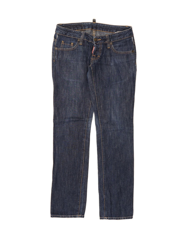 DSQUARED2 Womens Straight Jeans EU 38 Medium W28 L30 Blue Cotton