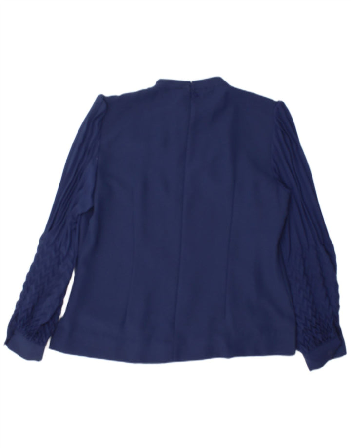Hobbs Dame Bluse Top UK 14 Large Navy Blue