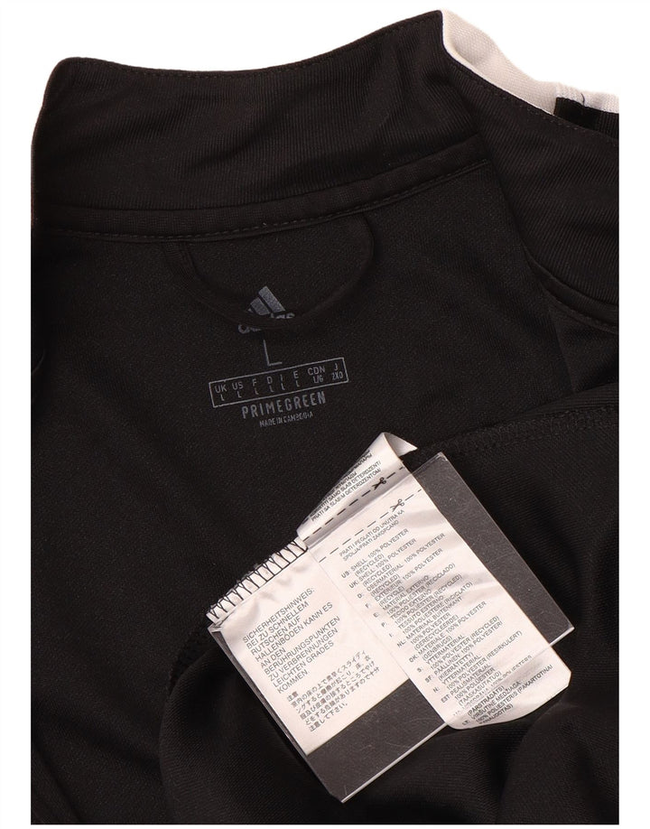 Adidas Mens Aeroready Tracksuit Top Jacket Large Black Polyester