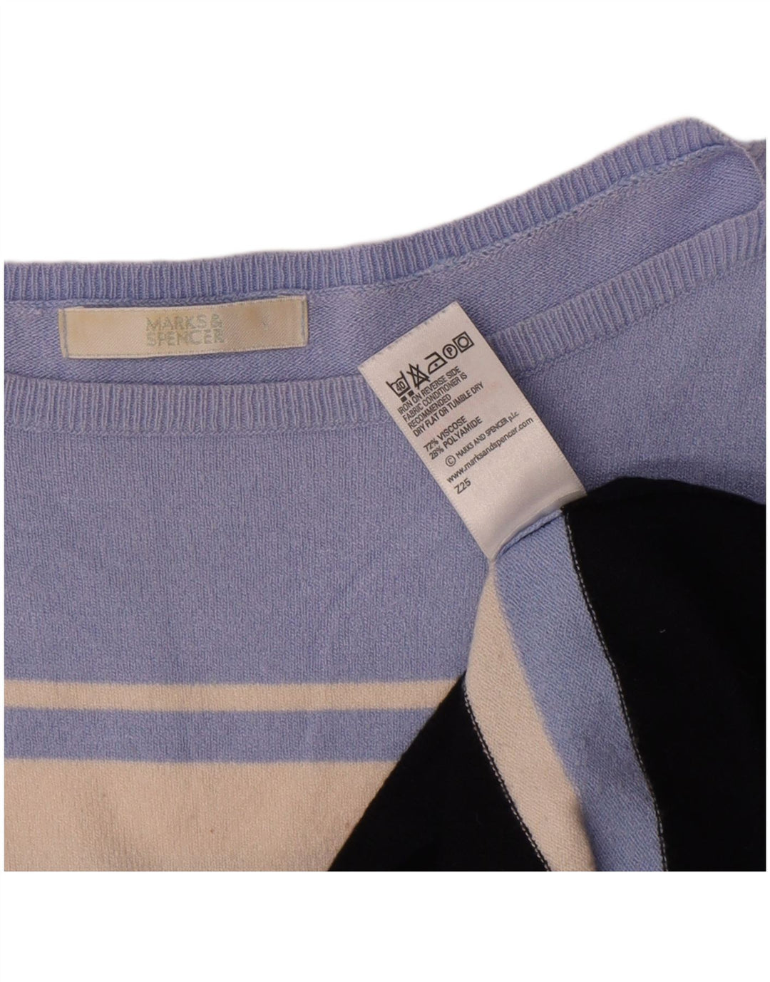 Marks & Spencer Damen-Pullover mit U-Boot-Ausschnitt, Gr. 14, mittelmehrfarbig