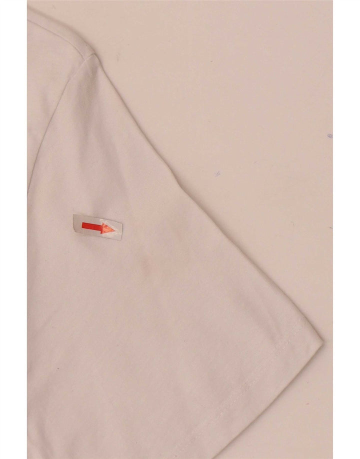 Jack & Jones Mens Graphic T-Shirt Top Medium White Cotton