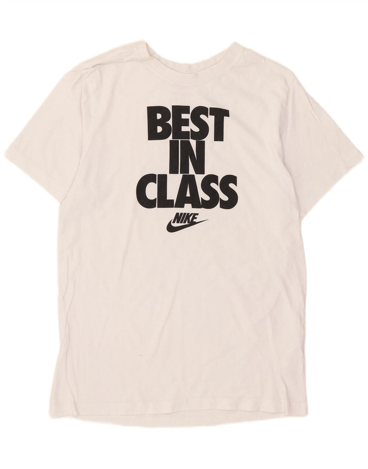 Nike Herren-T-Shirt mit Grafik, mittelweiße Baumwolle