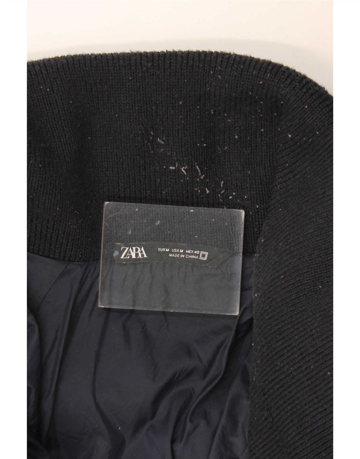 Zara Mens Loose Fit Padded Jacket UK 38 Medium Navy Blue