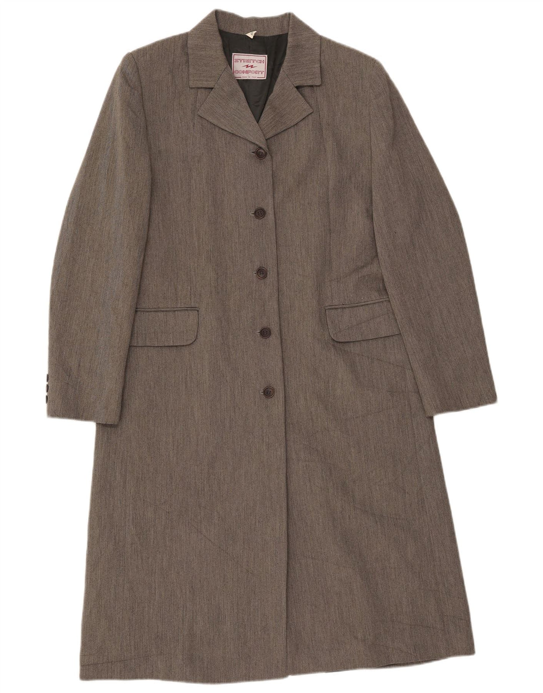 Cappotto Vintage Donna IT 48 XL Viscosa Grigia