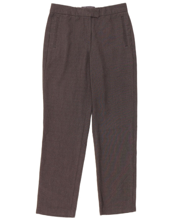 Женские прямые костюмные брюки Marks & Spencer UK 8, маленькие W26 L28, черные
