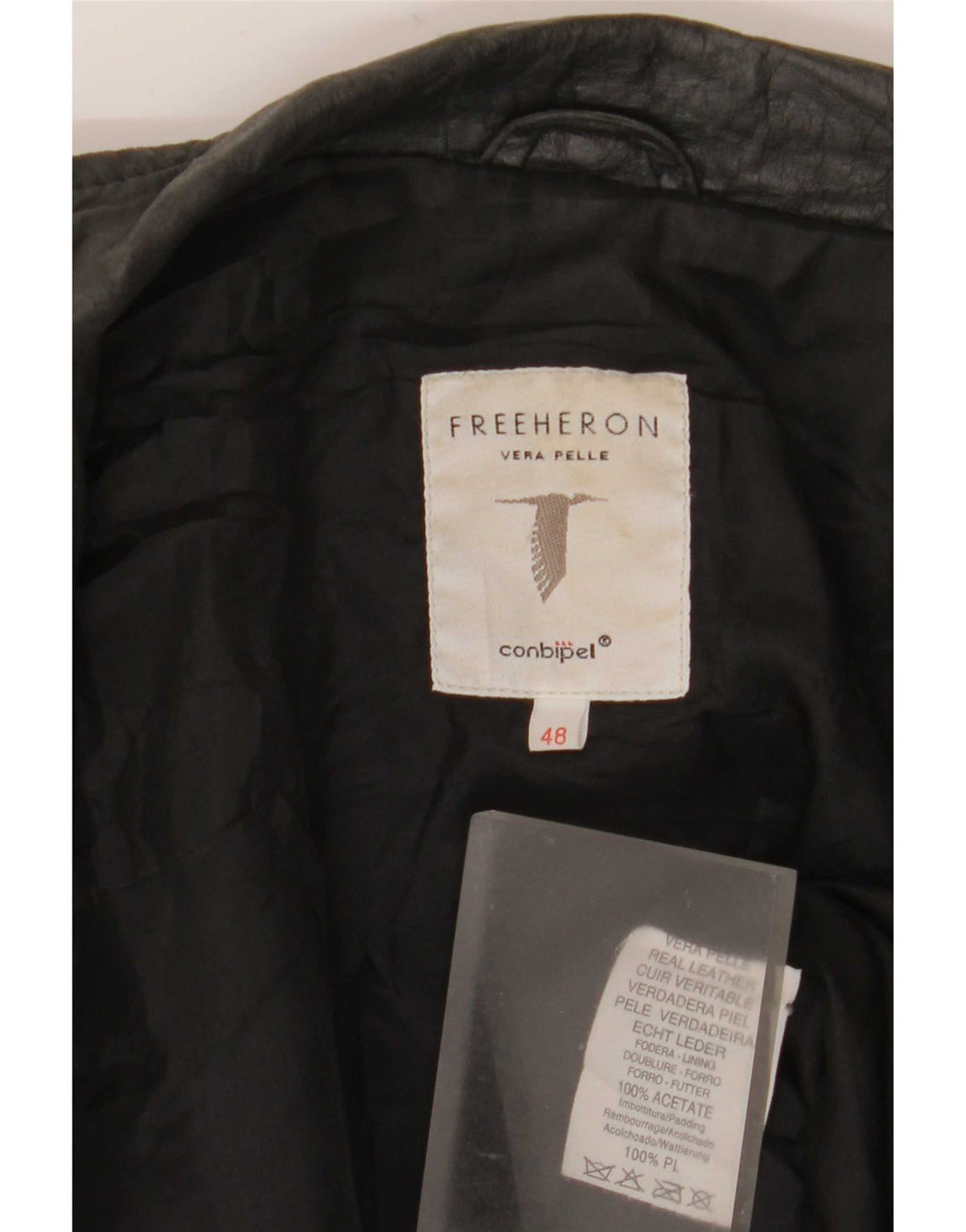 Conbipel Mujer Free Heron Chaqueta De Cuero IT 48 XL Negro