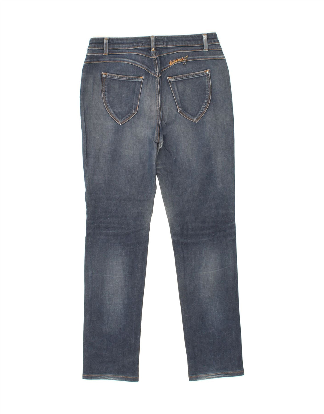 TRUSSARDI Womens Slim Jeans W28 L29 Blue Vintage Trussardi and Second-Hand Trussardi from Messina Hembry 