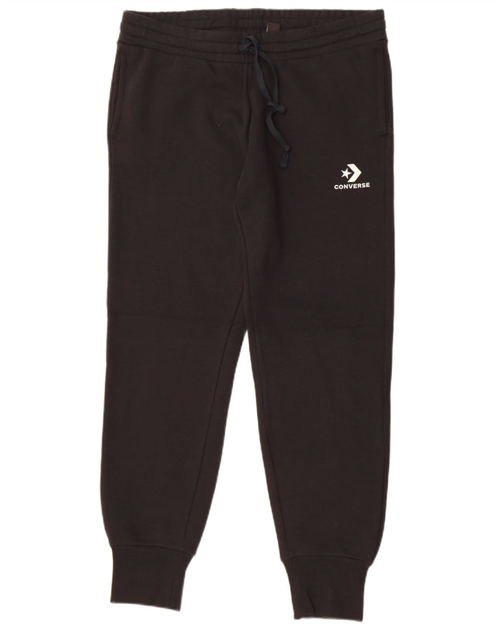 Converse Mens Tracksuit Trousers Joggers Large  Black Cotton