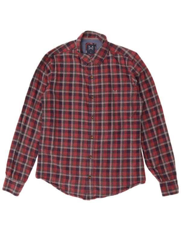 Crew Clothing Mens Flannel Shirt Small Red Check Cotton