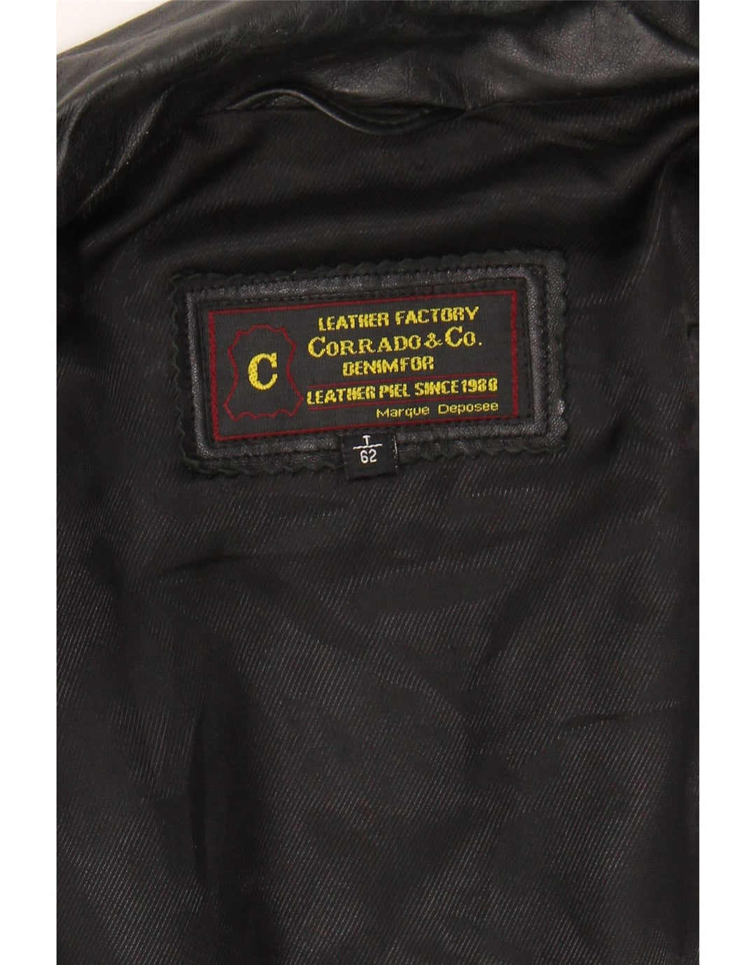 VINTAGE Mens Leather Jacket IT 42 XL Black Leather Vintage Vintage and Second-Hand Vintage from Messina Hembry 