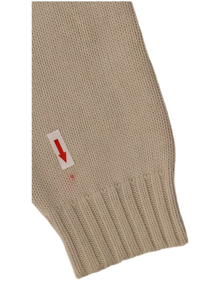 Męski sweter Zara, duży, w kolorze złamanej bieli