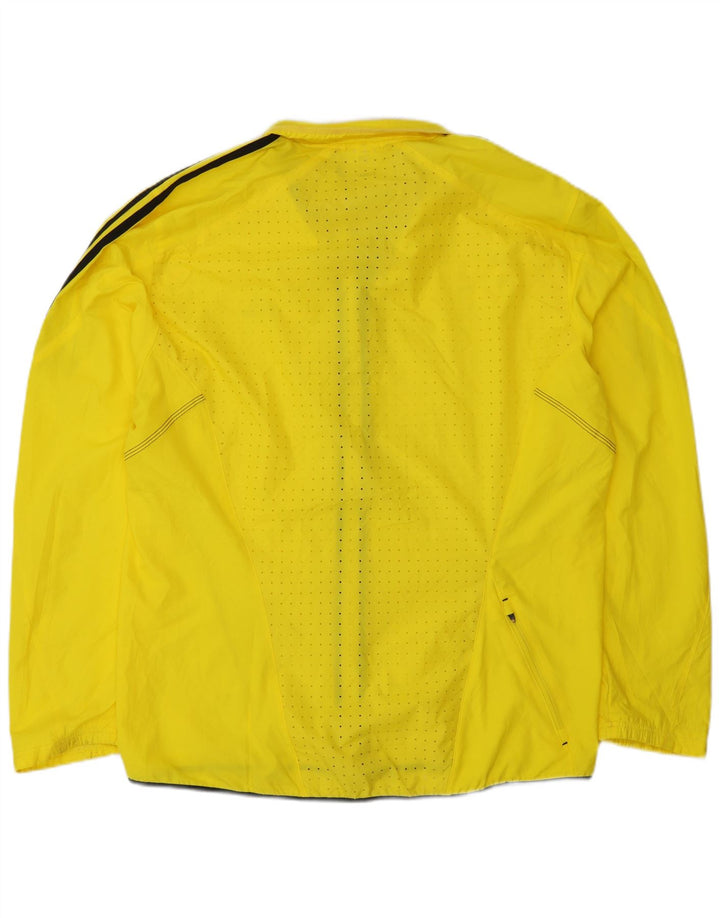 Adidas Veste de pluie Clima Proof pour homme UK 40 Large Jaune Polyester