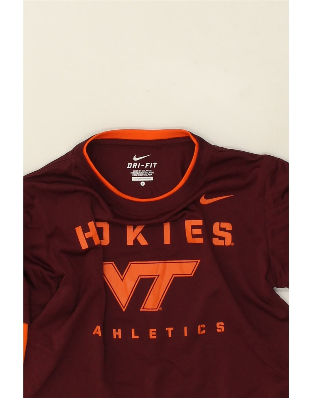 NIKE Boys Dri Fit Graphic Top Long Sleeve 8-9 Years Small  Maroon Vintage Nike and Second-Hand Nike from Messina Hembry 