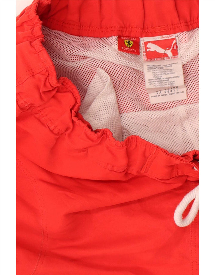 Puma Mens Ferrari Graphic úszónadrág közepes piros poliészter