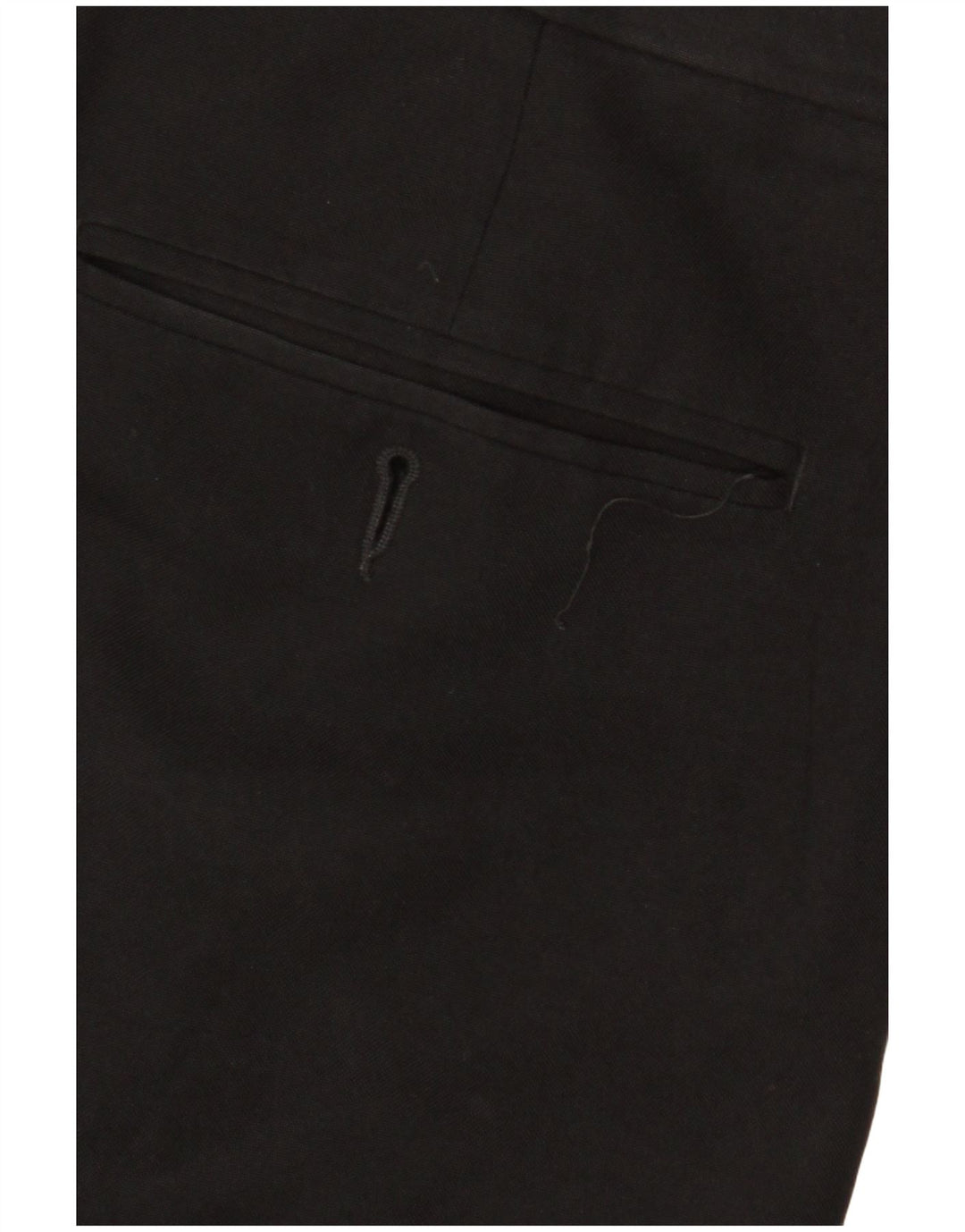 Marks & Spencer Mens Pegged Suit Trousers W36 L31 Black Polyester