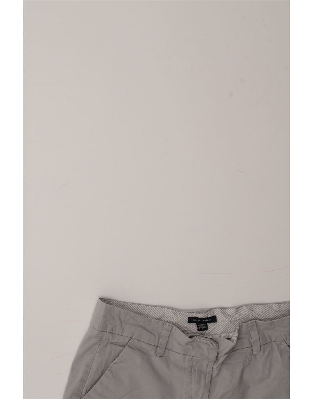 TOMMY HILFIGER Womens Chino Shorts US 6 Medium W30 Grey Cotton Vintage Tommy Hilfiger and Second-Hand Tommy Hilfiger from Messina Hembry 