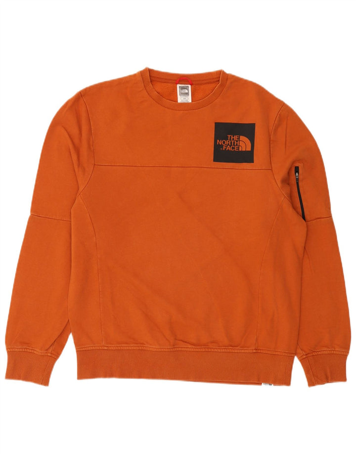Felpa da uomo The North Face in cotone arancione medio