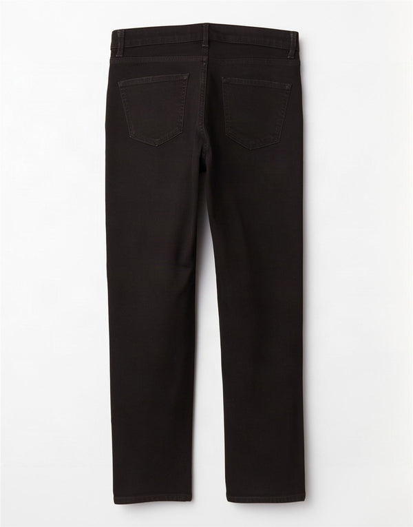 Marks & Spencer Donna The Sienna Straight Jeans UK 14 Large W32 L28 Nero