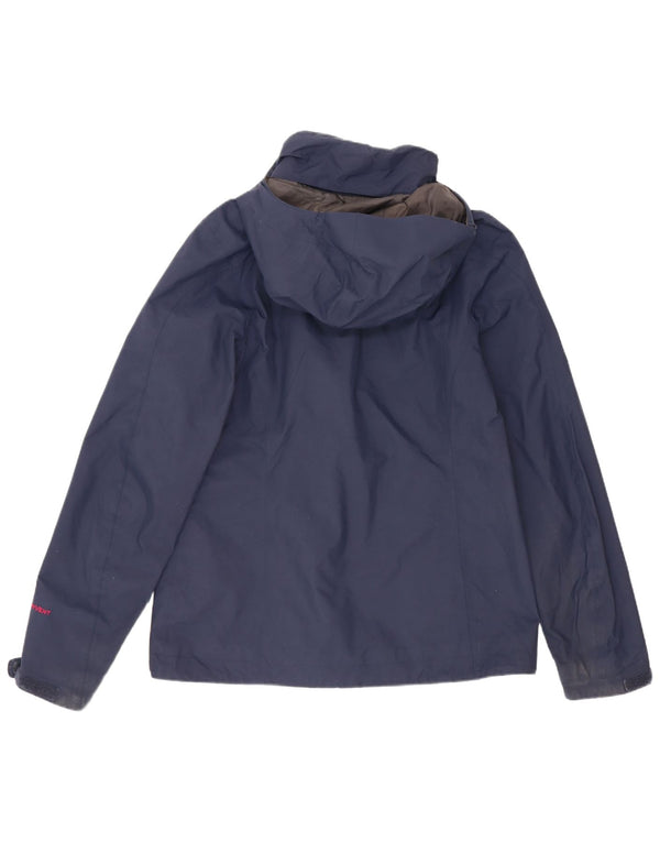 The North Face Veste de pluie surdimensionnée à capuche pour femme UK 10 Small Bleu marine