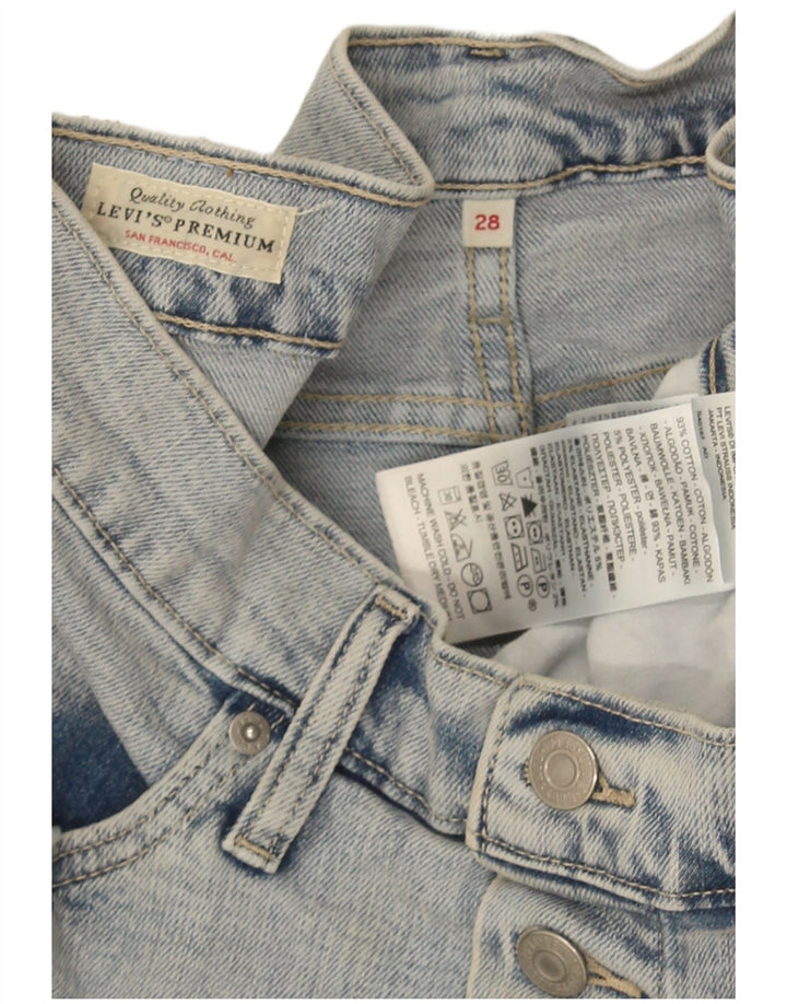 Levi's Womens Denim Skirt W28 Medium Blue Cotton