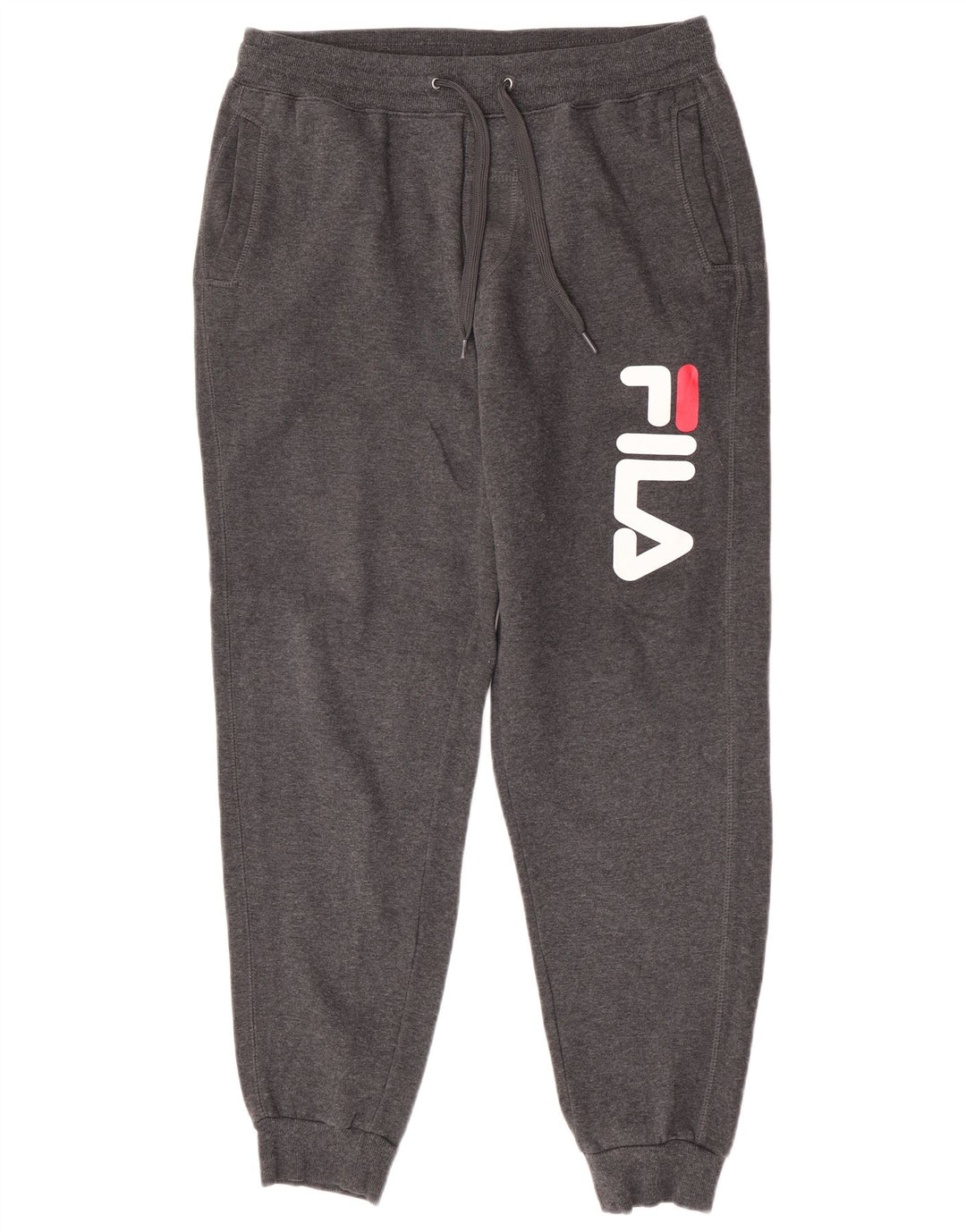 Fila Mens Graphic Tracksuit Trousers Joggers IT 52 Large Grey Polyester