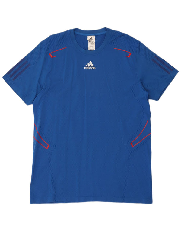 T-shirt Adidas Climacool da uomo Top XL blu in poliammide
