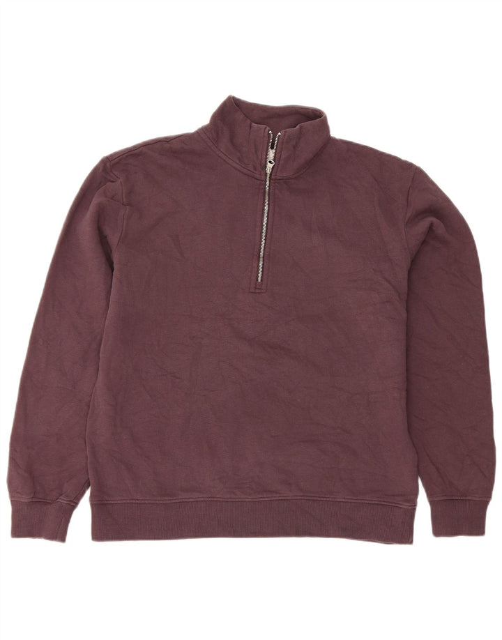Marks & Spencer Womens Oversized Sweatshirt Jumper UK 10 Small Purple