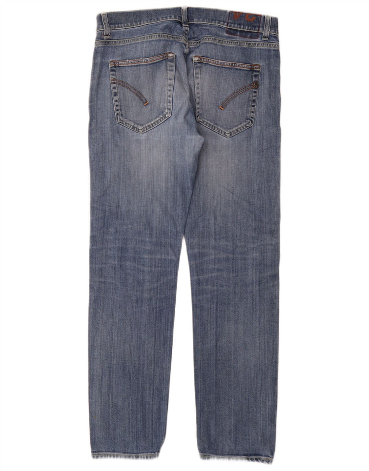 Jeans dritti da uomo Dondup W34 L31 in cotone blu