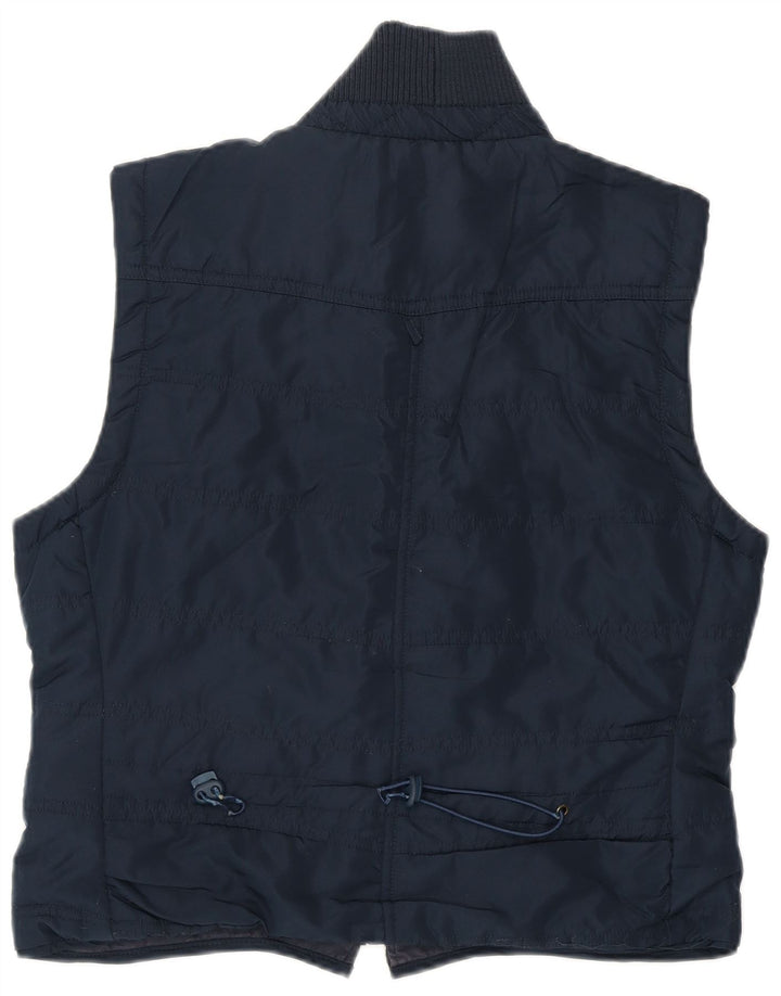 SASHA Womens Padded Gilet UK 14 Medium Navy Blue Polyester