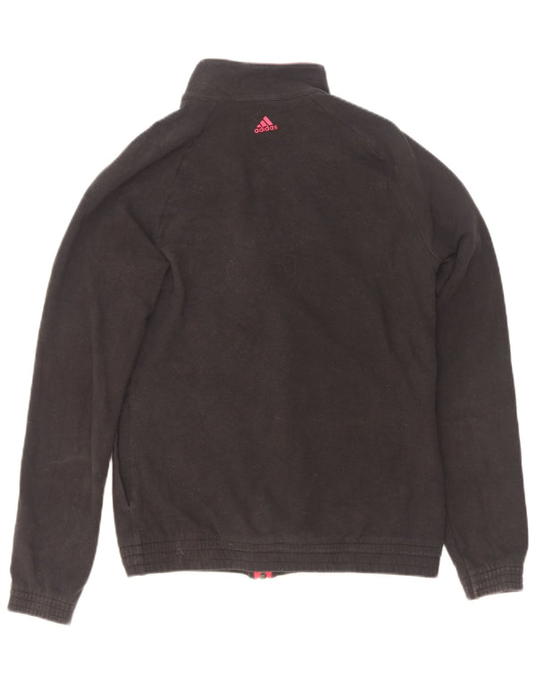 Adidas - Chaqueta de chándal gráfica para mujer, talla 6, XS, color negro