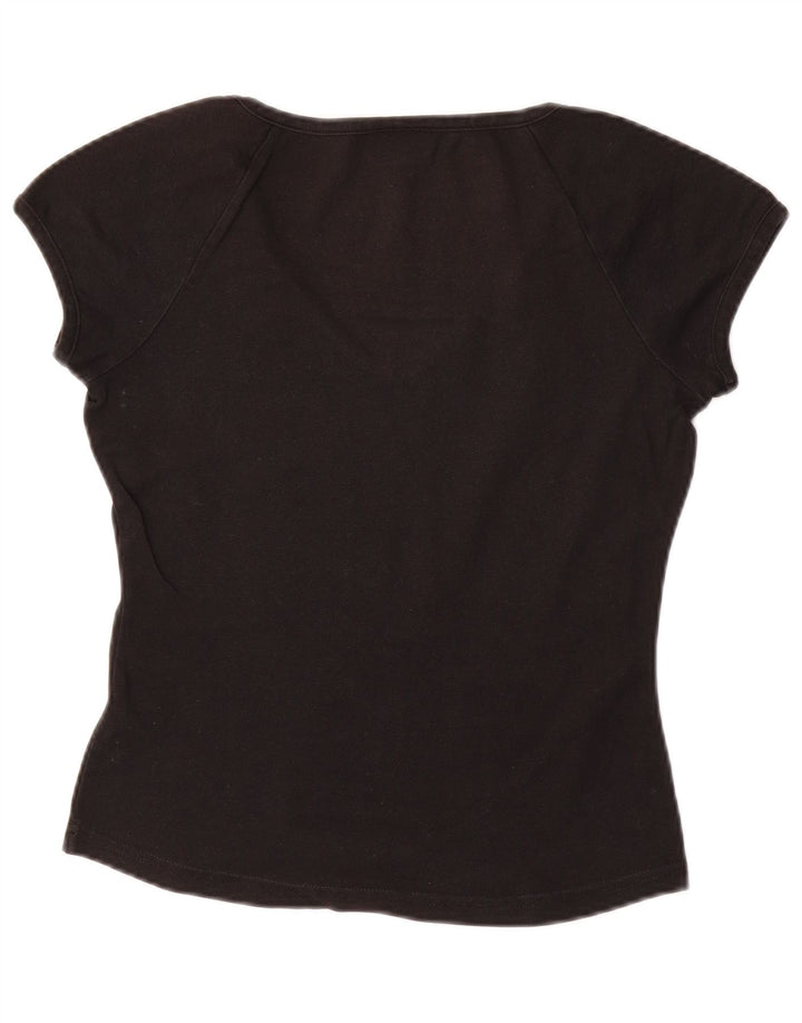T-shirt da donna LACOSTE taglia 38 media cotone nero