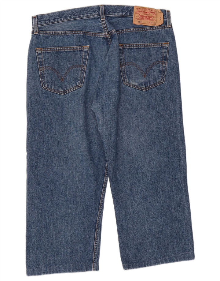 Levi's Mens 501 Capri Jeans W36 L21 Blue Cotton