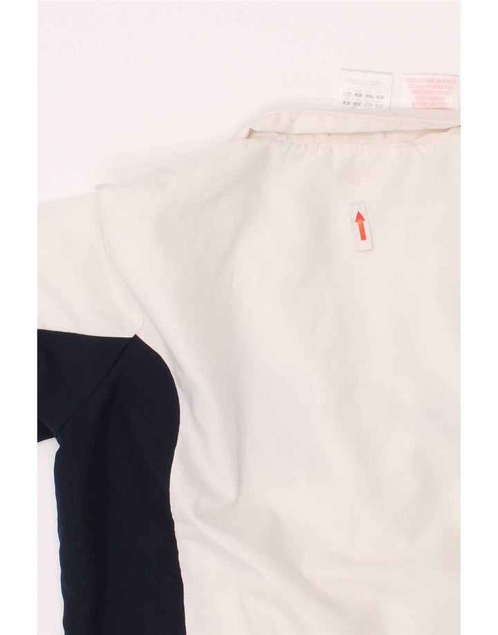Adidas Veste de survêtement pour garçon 7-8 ans Blanc Colorblock Polyester