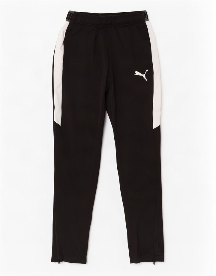 Puma Mens Tracksuit Trousers Medium Black Colourblock Polyester