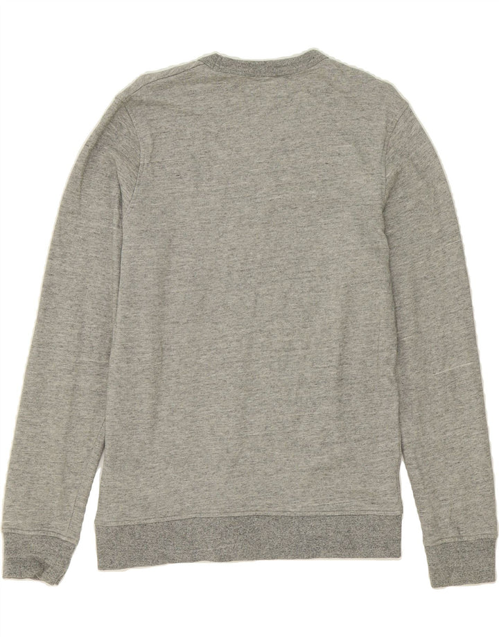 JACK & JONES Mens Graphic Sweatshirt Jumper Small Grey Cotton Vintage Jack & Jones and Second-Hand Jack & Jones from Messina Hembry 