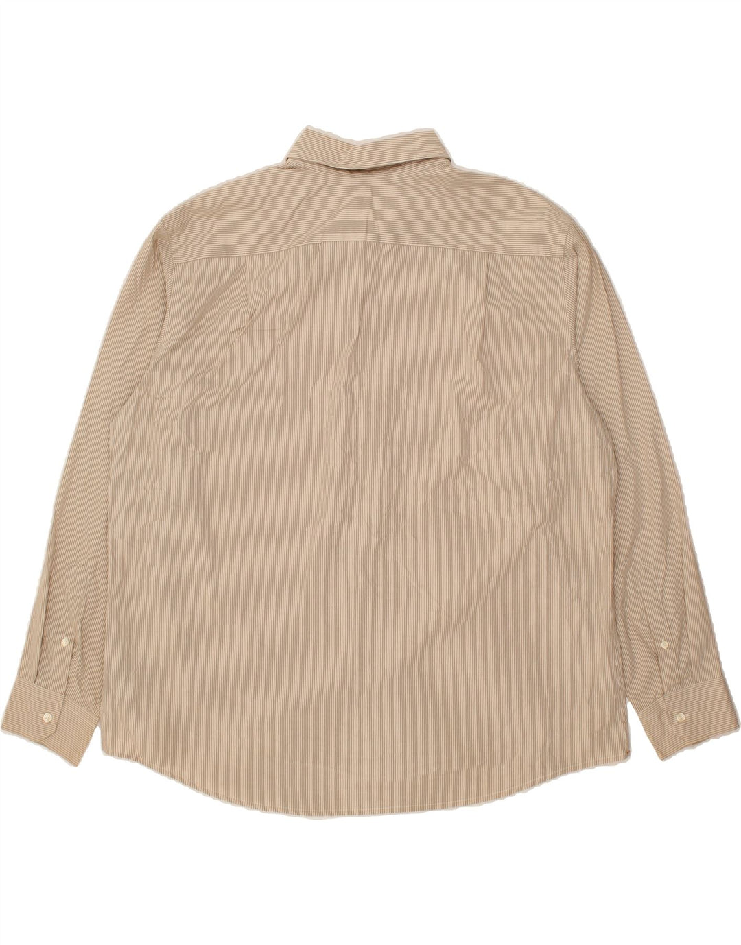 DOCKERS Mens Shirt 2XL Beige Pinstripe Cotton Vintage Dockers and Second-Hand Dockers from Messina Hembry 