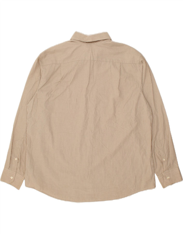 DOCKERS Mens Shirt 2XL Beige Pinstripe Cotton Vintage Dockers and Second-Hand Dockers from Messina Hembry 