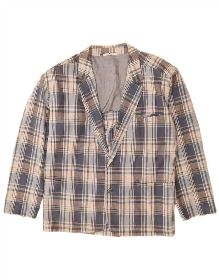 Giacca blazer da uomo a 2 bottoni Valentino UK 40 grande grigia