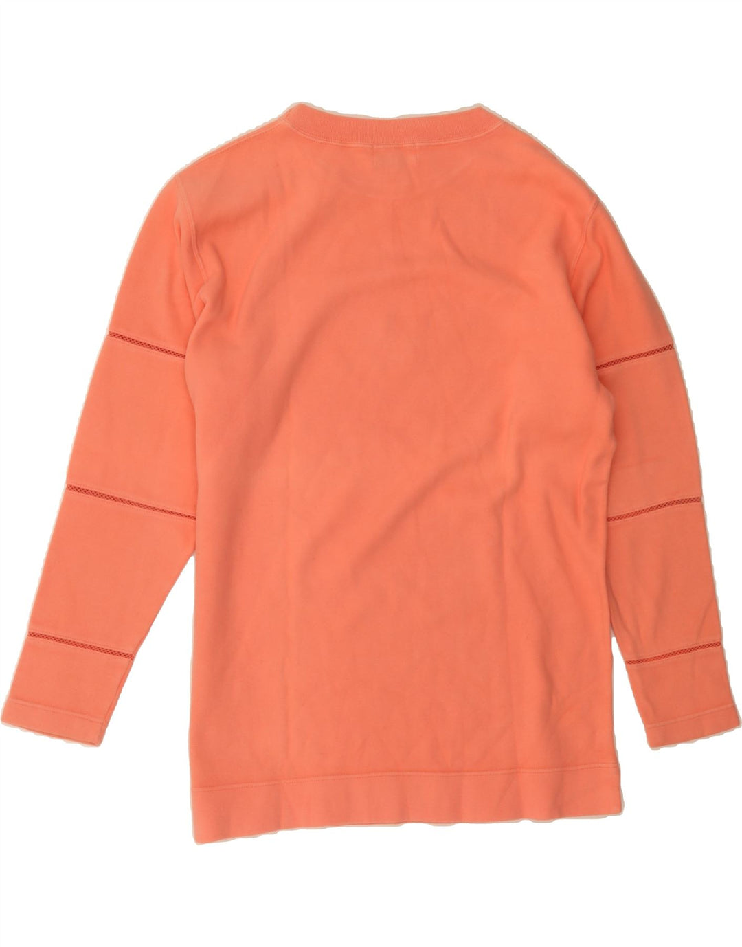 VINTAGE Womens Sweatshirt Jumper UK 14 Medium Orange Cotton Vintage Vintage and Second-Hand Vintage from Messina Hembry 