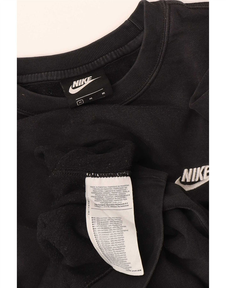 Nike Mens Sweatshirt Jumper Medium Black Cotton