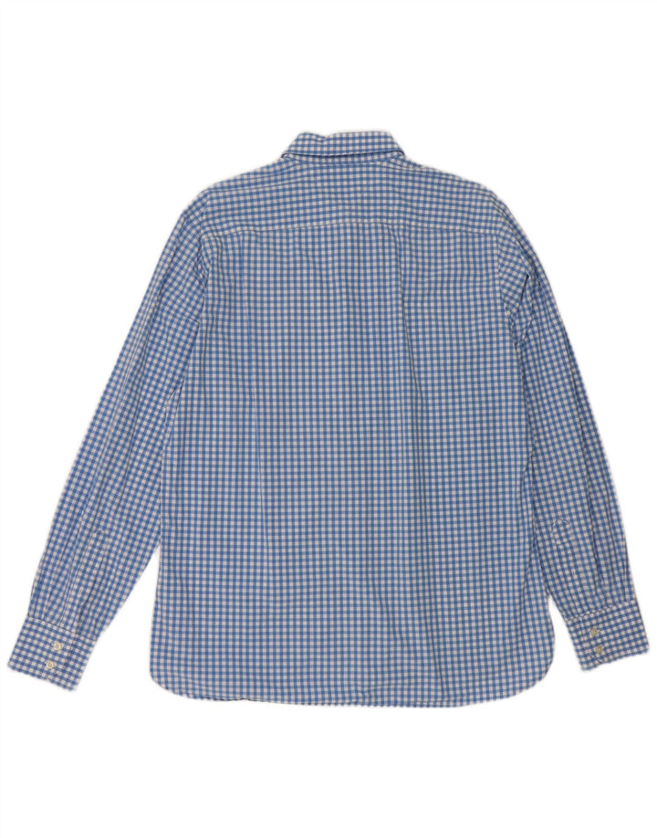 Tommy Hilfiger Mens Shirt Large Blue Gingham Cotton
