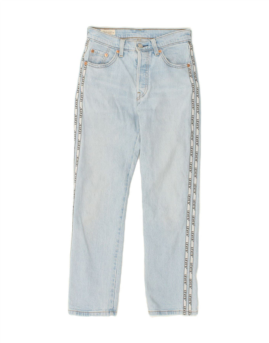 LEVI'S Womens Straight Jeans W23 L26 Blue Cotton Vintage Levi's and Second-Hand Levi's from Messina Hembry 
