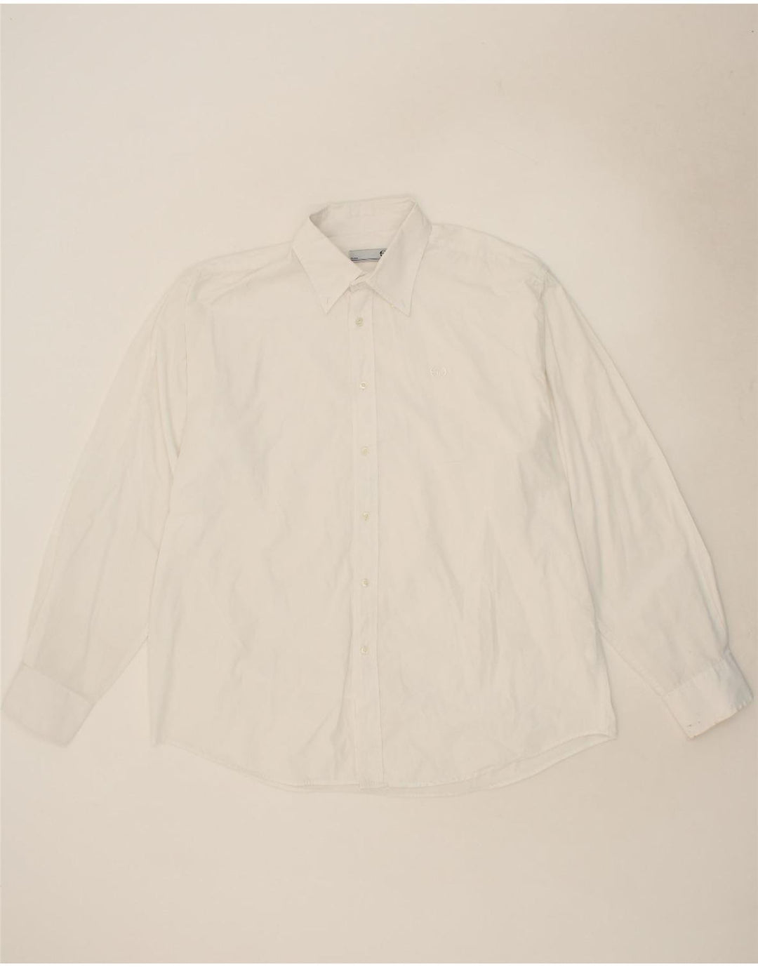 SERGIO TACCHINI Mens Milano Shirt XL White Cotton Vintage Sergio Tacchini and Second-Hand Sergio Tacchini from Messina Hembry 