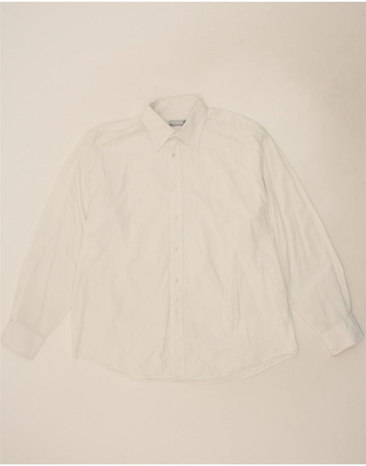 SERGIO TACCHINI Mens Milano Shirt XL White Cotton Vintage Sergio Tacchini and Second-Hand Sergio Tacchini from Messina Hembry 