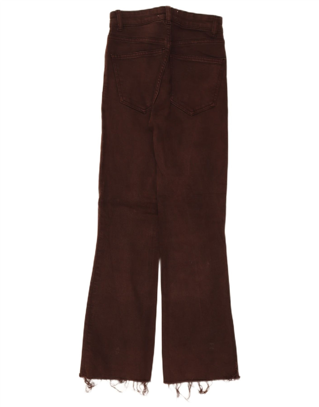 ZARA Womens Bootcut Jeans W22 L26 Brown