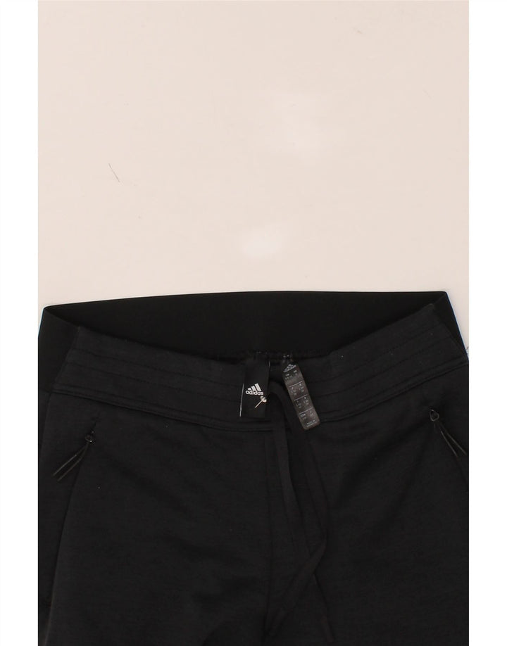 ADIDAS Womens Tracksuit Trousers UK 8/10 Small  Black Polyester Vintage Adidas and Second-Hand Adidas from Messina Hembry 