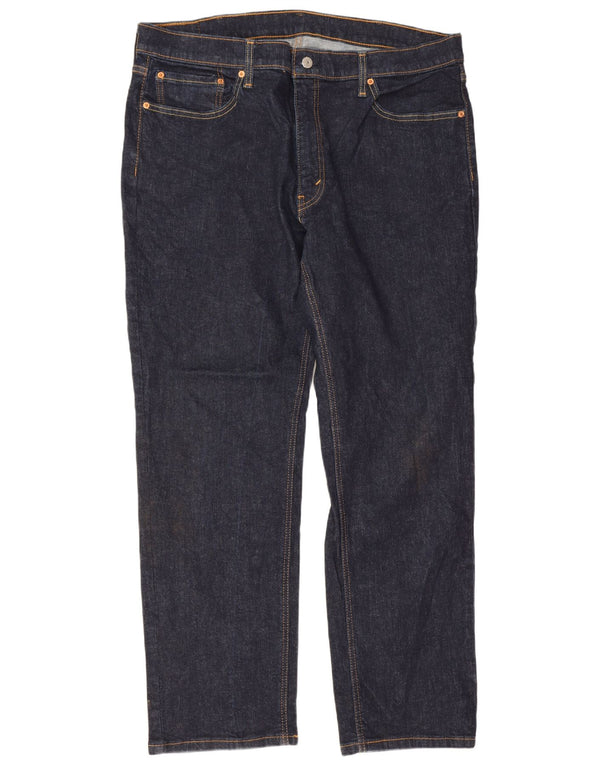 Levi's Mens 541 Straight Jeans W38 L32 Navy Blue Cotton