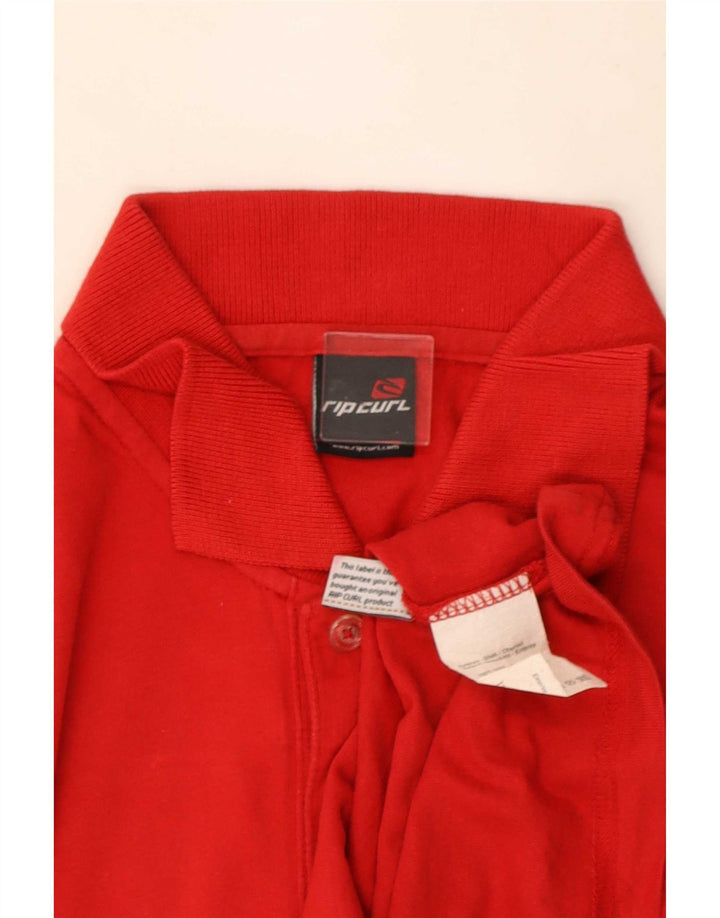 Rip Curl Polo Homme Petit Rouge Coton