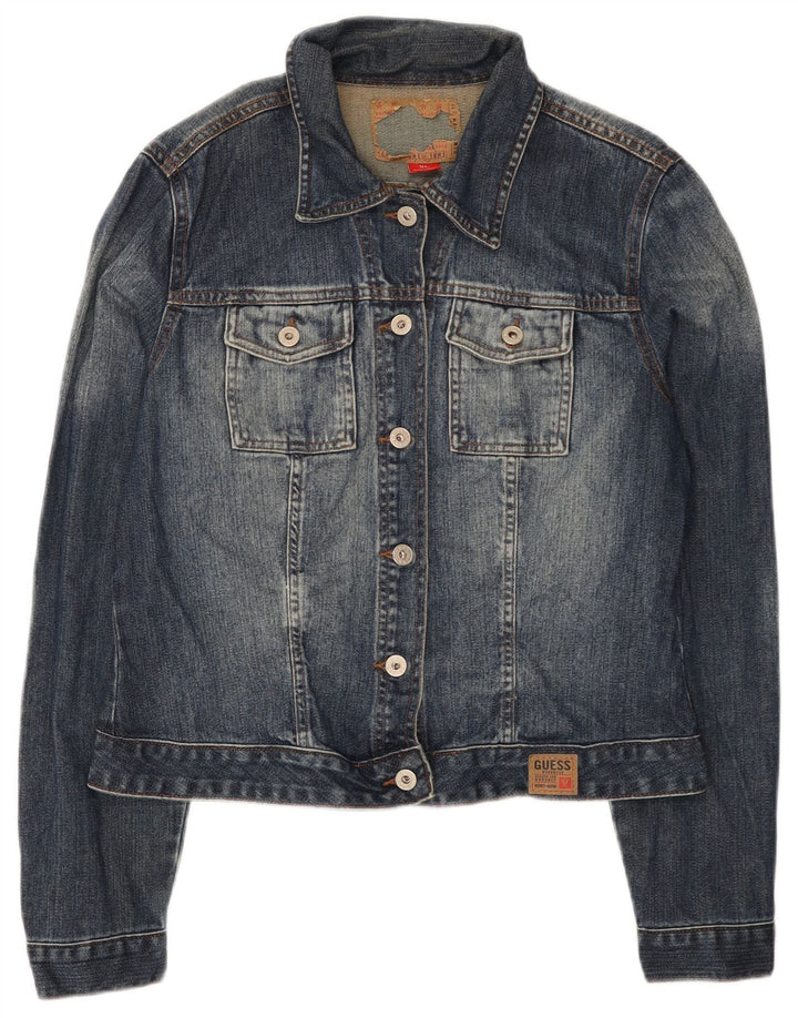 Giacca in denim da donna Guess UK 18 XL cotone blu
