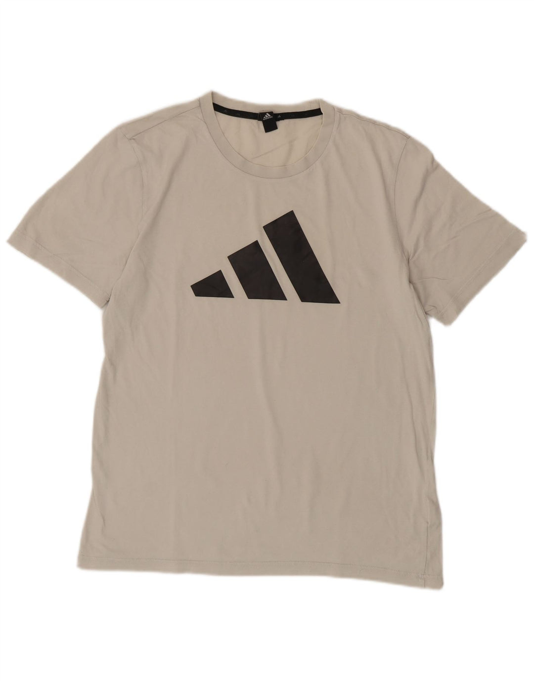 Adidas Mens Graphic T-Shirt Top Medium White Cotton